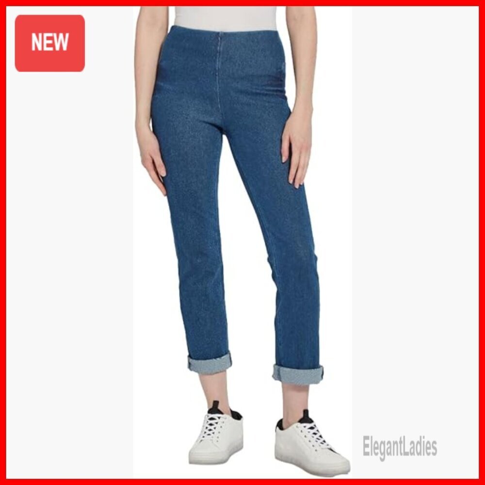 Plus Size Boyfriend Jeans High Rise Stretch Denim 26 Inseam